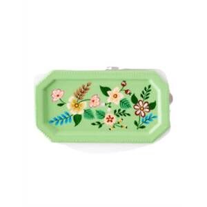 NEW ONE HUNDRED 80 DEGREES floral trinket tray in mint green
